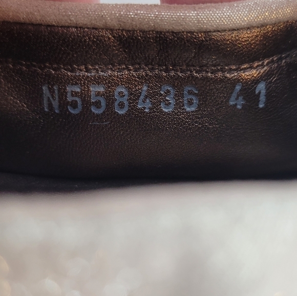 AGL Monika Snakeskin Cap Toe Soft Metallic Leather Ballet Flat - Size 11 / 41 - Picture 12 of 16